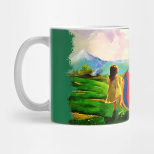 Armenian Girl with the Flag Mug